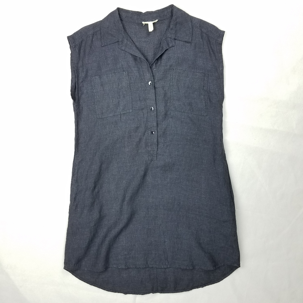 Eileen Fisher Organic Linen Shift Dress